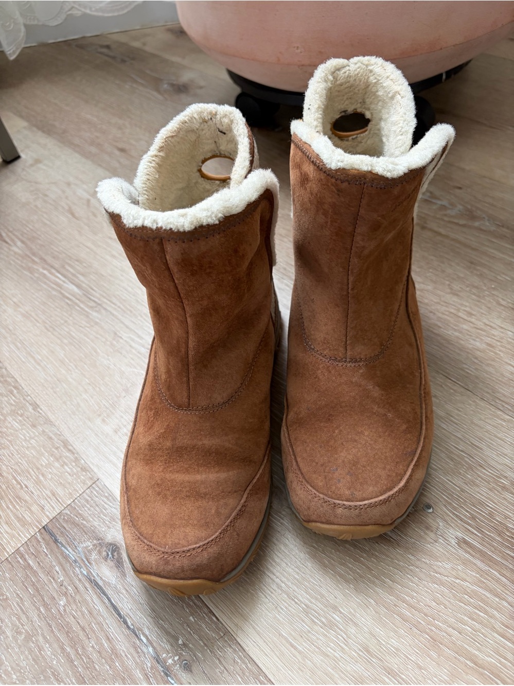 Patagonia Lugano Waterproof Suede Shearling Winter Boots Size 6.5